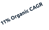 11% Organic CAGR